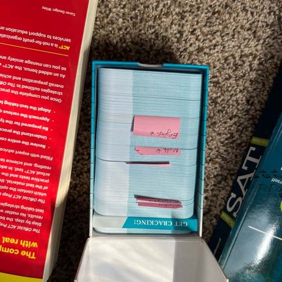 ACT and SAT study books and flash cards - Picture 3 of 3